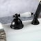 Kingston Brass KSK3350PLTR Deck Mount Hand Shower with Diverter for Roman Tub Faucet, Matte Black KSK3350PLTR - alternate 2